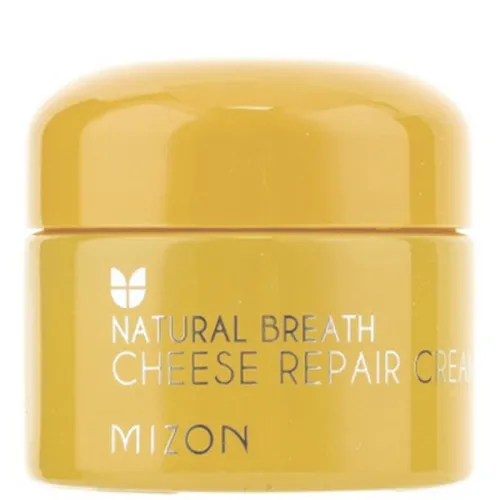 Восстанавливающий крем для лица Mizon Natural Breath Cheese Repair Cream с творожным сыром, 50 мл.