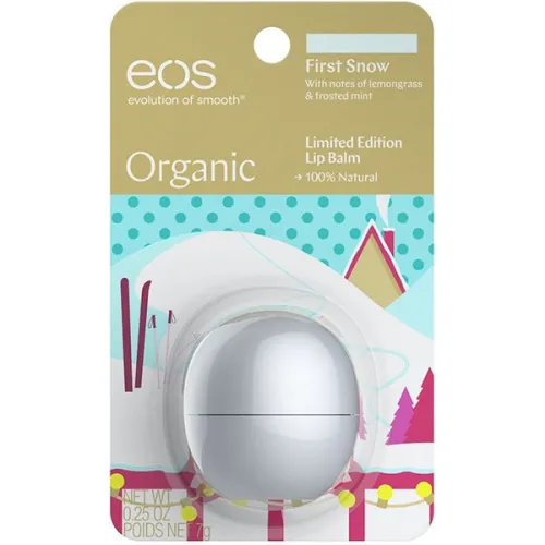 Органічний бальзам для губ «перший сніг» EOS Smooth Sphere Lip Balm First Snow, 7 г.