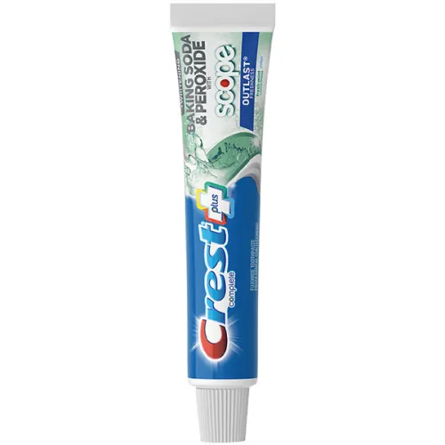 Отбеливающая зубная паста Crest Complete Plus Whitening Baking Soda & Peroxide Scope Outlast Toothpaste с пищевой содой и