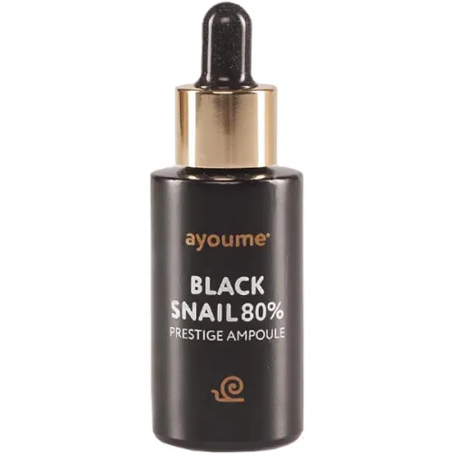 Ампульная сыворотка для лица Ayoume Black Snail Prestige Ampoule с муцином черной улитки, 30 мл.