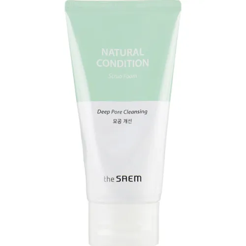 Пенка-скраб для лица The Saem Natural Condition Scrub Foam Deep Pore Cleansing, 150 мл.