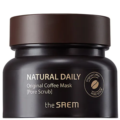 Кофейная маска-скраб для кожи The Saem Natural Daily Original Coffee Mask с расширенными порами, 100 г.