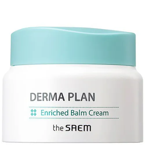 Питательный крем-бальзам для чувствительной кожи лица The Saem Derma Plan Enriched Balm Cream, 60 мл.