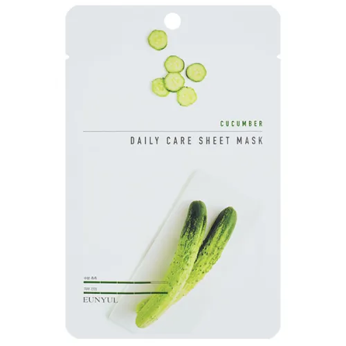 Тканинна маска для обличчя Eunyul Daily Care Mask Sheet Cucumber з екстрактом огірка, 22 г.