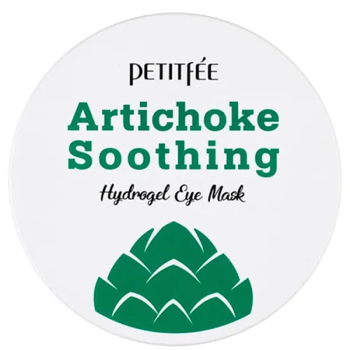 Заспокійливі гідрогелеві патчі для очей Petitfee Artichoke Soothing Eye Mask з екстрактом артишоку, 60 шт.