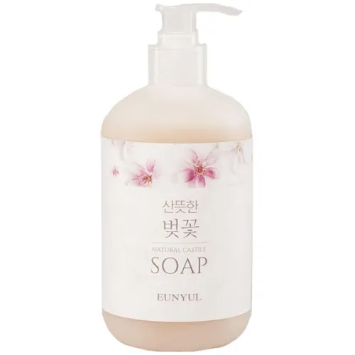 Рідке мило для обличчя на оливковій олії Eunyul Fragrant Cherry Blossom Natural Castile Soap з екстрактом вишні, 500 мл.