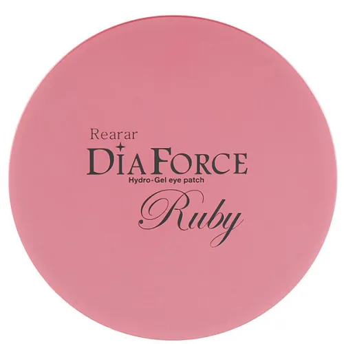 Гідрогелеві патчі для очей збільшеного розміру Rearar DiaForce Hydro-Gel Eye Patch L Ruby з пудрою рубіна