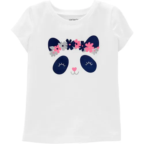 Футболка Carter’s Floral Panda Jersey Tee с принтом панды