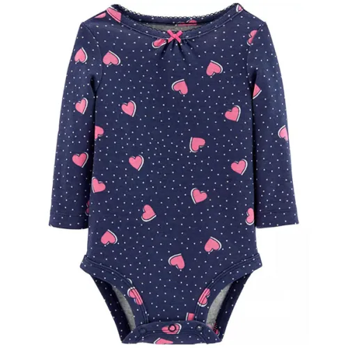 Бодик Carter’s Heart Collectible Bodysuit с принтом сердечек