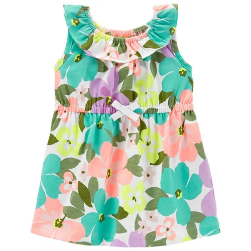 Платье Carter’s Floral Jersey Dress с принтом цветов