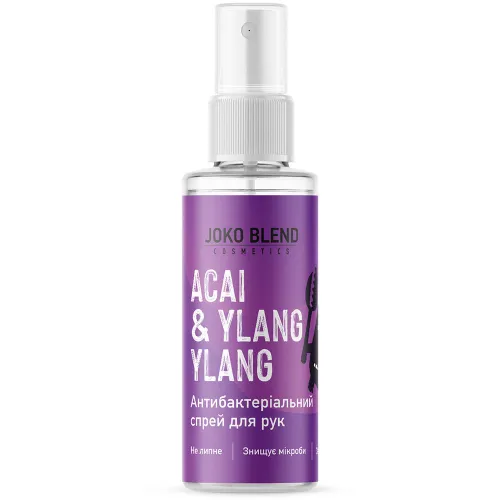 Антисептик-спрей для рук «асаї та іланг-іланг» Joko Blend Acai & Ylang Ylang Antiseptic, 35 мл.
