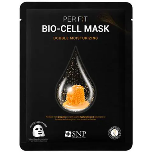 Біоцелюлозна маска для обличчя SNP Per Fit Bio-Cell Mask Double Moisturizing з екстрактом прополісу, 25 мл.