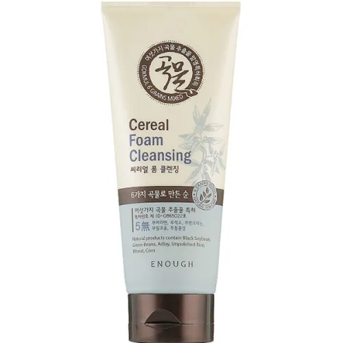 Пенка для умывания Enough 6 Grains Mixed Cereal Foam Cleansing со злаками, 100 мл.