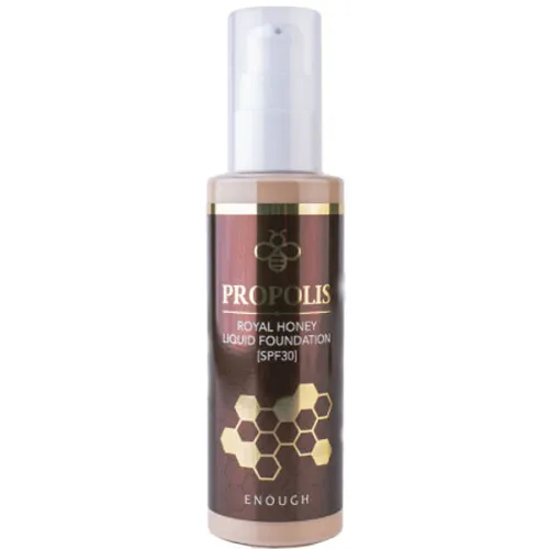 Тональный крем для лица Enough Propolis Royal Honey Liquid Foundation SPF30 с пчелиным маточным молочком, 100 мл.