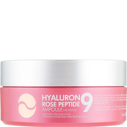 Гидрогелевые патчи для глаз Medi Peel Hyaluron Rose Peptide 9 Ampoule Eye Patch с пептидами и болгарской розой