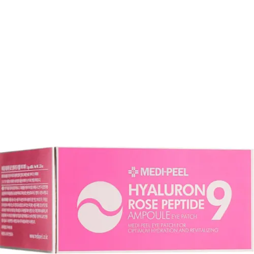 Гидрогелевые патчи для глаз Medi Peel Hyaluron Rose Peptide 9 Ampoule Eye Patch - вид 2