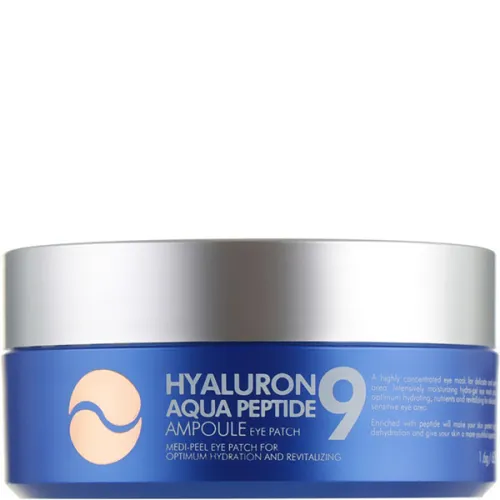 Увлажняющие гидрогелевые патчи для глаз Medi Peel Hyaluron Aqua Peptide 9 Ampoule Eye Patch с гиалуроновой кислотой с