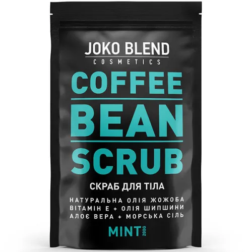 Кофейный скраб для тела «мята» Joko Blend Coffee Bean Scrub Mint, 200 г.