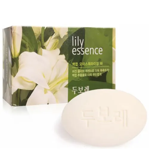 Мыло для рук и тела Amore Pacific Happy Bath Lily Essence Soap с цветочным ароматом, 100 г.