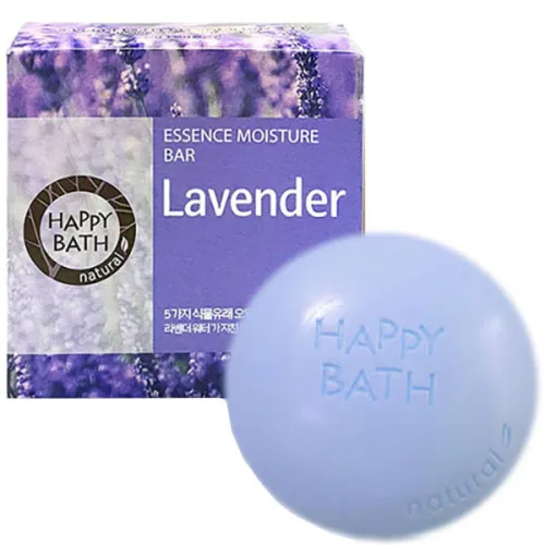 Мыло для рук и тела Happy Bath Essence Moisturizing Bar Lavander с экстрактом лаванды, 100 г.