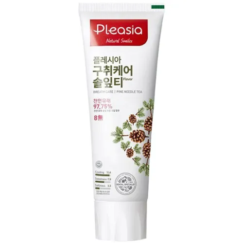 Зубна паста Pleasia Amore Pacific Pleasia Pine Needle Tea Toothpaste з екстрактами хвої та зеленого чаю, 100 г.