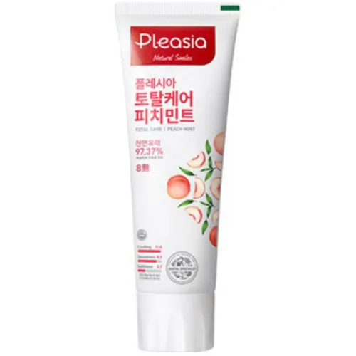 Зубна паста Pleasia Amore Pacific Pleasia Peach Mint Toothpaste з екстрактом зеленого чаю, 100 г.