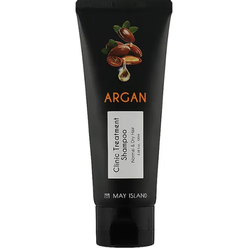 Відновлювальний шампунь для волосся May Island Argan Clinic Treatment Shampoo з олією аргани, 100 мл.