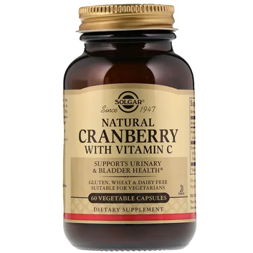 Натуральная клюква Solgar Natural Cranberry with Vitamin C с витамином С