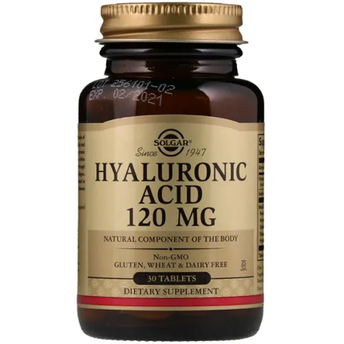 Гиалуроновая кислота Solgar Hyaluronic Acid 120 mg, 120 мг.