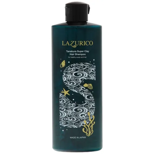 Шампунь для волосся Lazurico Tanakura Super Clay Hair Shampoo For Healthy Scalp & Hair на основі глини танакура, 300 мл.