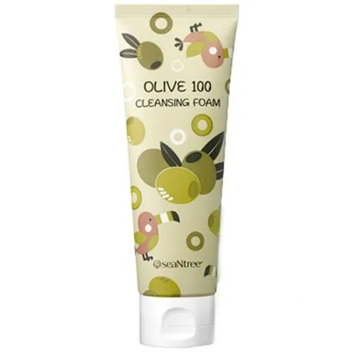 Увлажняющая пенка для умывания SeaNtree Olive 100 Cleansing Foam с экстрактом оливы, 120 мл.