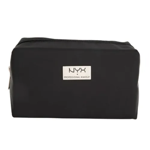 Прямоугольная средняя черная косметичка NYX Black Medium Rectangular Zipper Makeup Bag MBG08