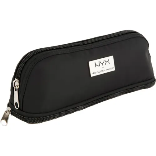 Маленька чорна косметичка NYX Black Small Double Zipper Makeup Bag MBG07