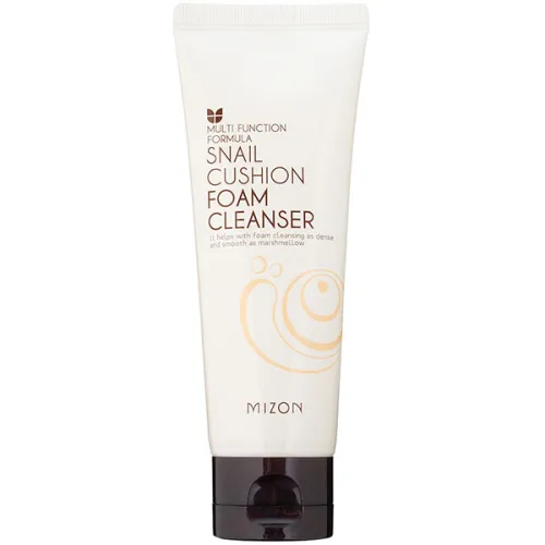Мягкая очищающая пенка для умывания Mizon Snail Cushion Foam Cleanser с муцином улитки, 125 мл.
