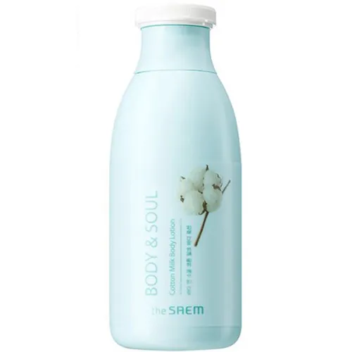 Лосьйон для тіла The Saem Body & Soul Cotton Milk Body Lotion з бавовняною олією, 300 мл.