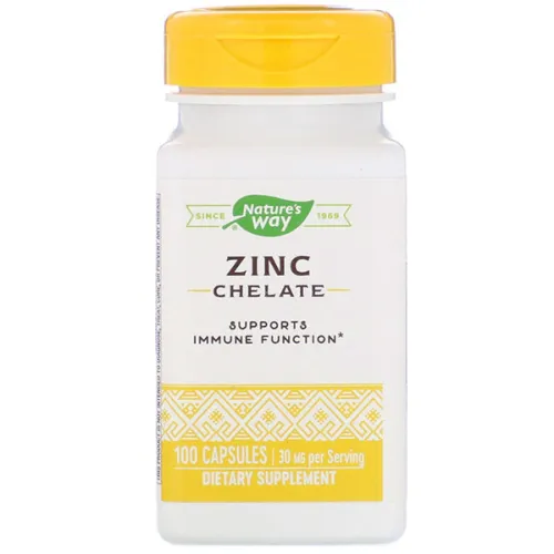 Хелат цинку Nature’s Way Zinc Chelate 30 mg, 30 мг.