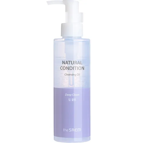 Глубокоочищающее гидрофильное масло для лица The Saem Natural Condition Cleansing Oil Deep Clean с экстрактом жожоба, 180 мл.