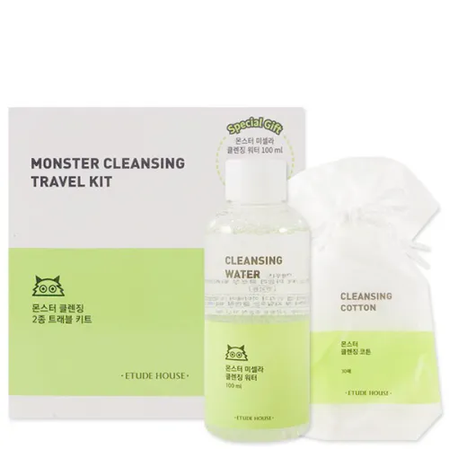 Набор для очищения кожи лица Etude House Monster Cleansing Travel Kit, 100 мл + 30 шт.