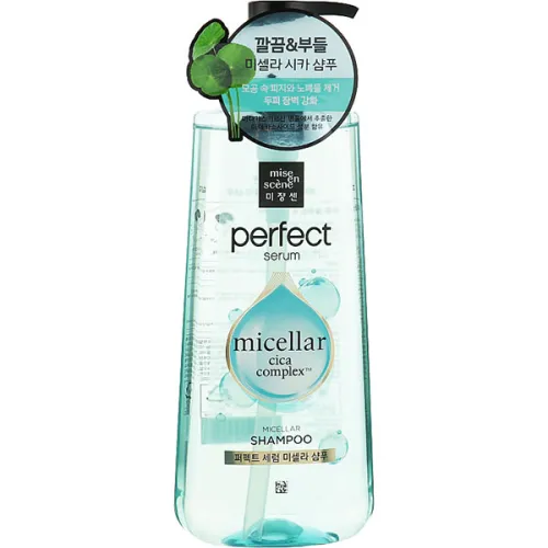 Міцелярний шампунь для волосся Mise en Scene Perfect Serum Micellar Cica Complex Shampoo з нейтральним pH, 680 мл.