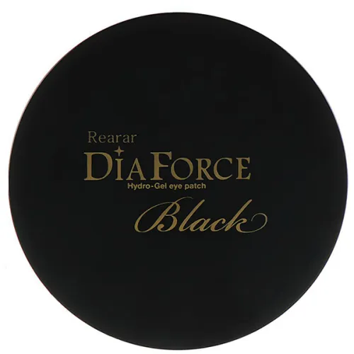 Гідрогелеві патчі для очей збільшеного розміру Rearar DiaForce Hydro-Gel Eye Patch L Black з чорними перлами