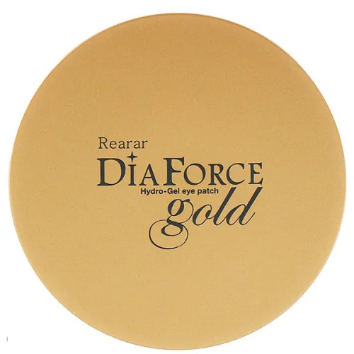Гідрогелеві патчі для очей збільшеного розміру Rearar DiaForce Hydro-Gel Eye Patch L Gold з колоїдним золотом