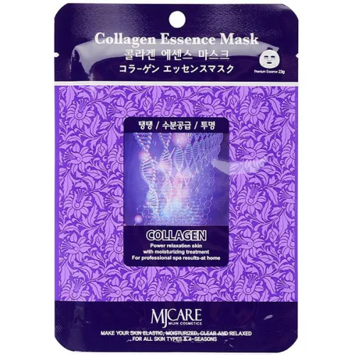 Тканинна маска для обличчя MJ Care Collagen Essence Mask з колагеном, 23 г.