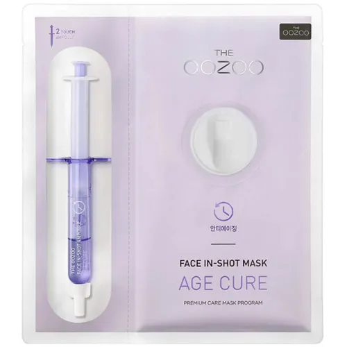 Тканинна маска-концентрат The OOZOO Face Face In-Shot Mask Age Cure з ефектом ліфтингу, 2.8 мл + 27 мл.
