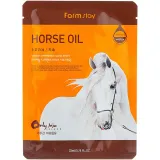 Тканинна маска для обличчя FarmStay Visible Difference Mask Sheet Horse Oil з кінським маслом, 23 мл.
