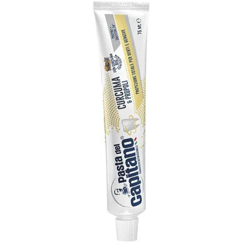 Зубна паста для захисту зубів та ясен «куркума та прополіс» Pasta Del Capitano Turmeric & Propolis, 75 мл.