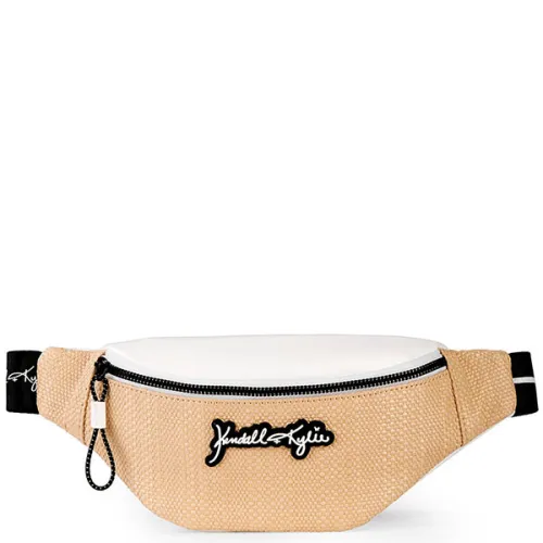 Сумка банан песочная Kendall + Кayli Kendall + Kylie Straw Fanny Pack