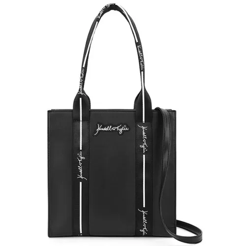 Ежедневная сумочка змеиная кожа Kendall + Кayli Kendall + Kylie Black/Snake Mix Shopper Tote