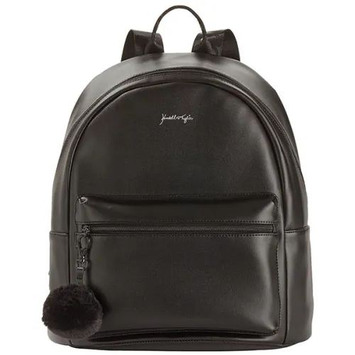 Большой черный рюкзак Kendall + Кayli Kendall + Kylie Large Backpack with Pom Black с помпоном