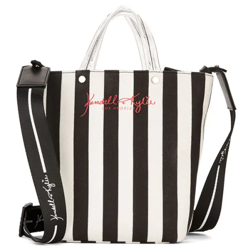 Городская полосатая сумка Kendall + Кayli Kendall + Kylie Black Lucite Mini Tote Crossbody