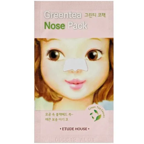Очищающий патч для носа Etude House Green Tea Nose Pack с экстрактом зеленого чая, 0.65 г.